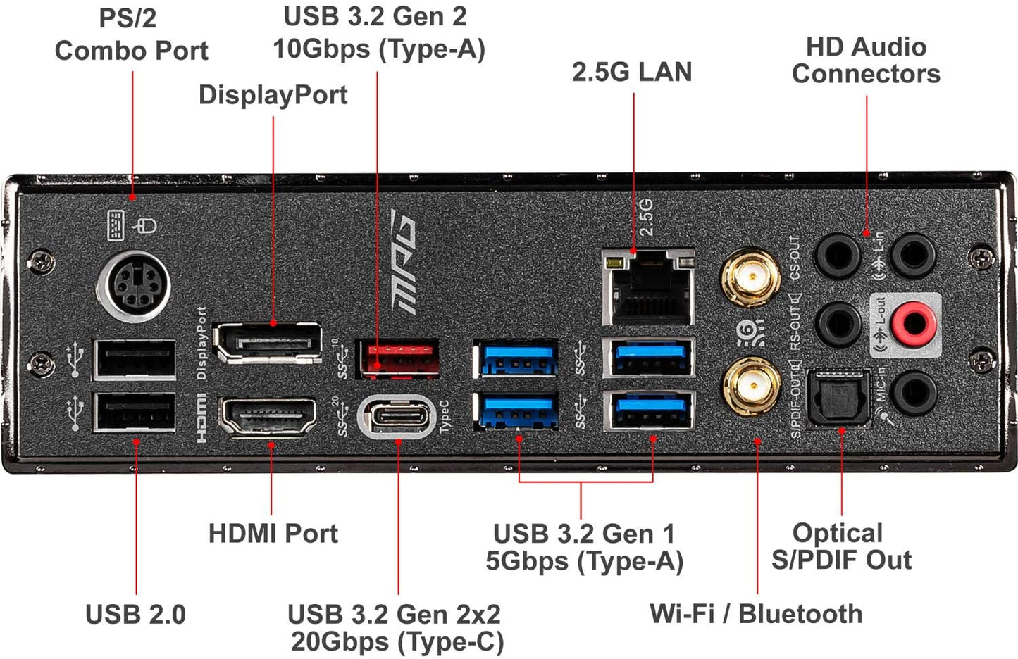 MPG Z490 GAMING EDGE WIFI ATX Gaming Motherboard (10Th Gen Intel Core, LGA 1200 Socket, DDR4, CF, Dual M.2 Slots, USB 3.2 Gen 2, Wi-Fi 6, DP/HDMI, Mystic Light RGB)