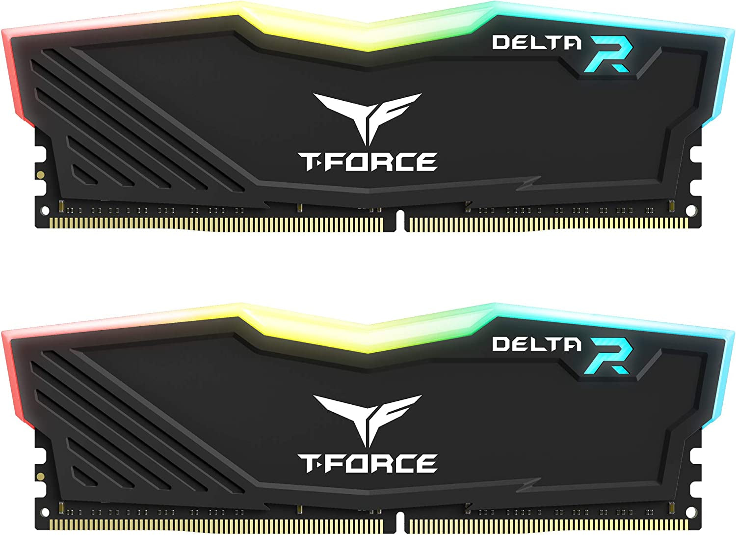 T-Force Delta RGB DDR4 16GB (2X8Gb) 3000Mhz (PC4-24000) CL16 Desktop Memory Module Ram TF3D416G3000HC16CDC01 - Black