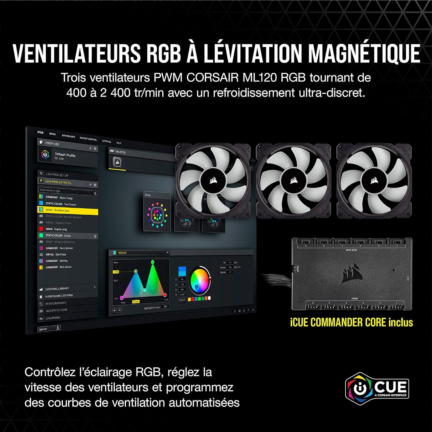 Icue H150I Elite Capellix Liquid CPU Cooler, RGB Pump + Fans, 360Mm for Radiator